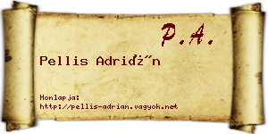 Pellis Adrián névjegykártya